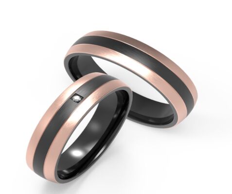 Guter Preis Matte schwarze Titan Mode Männer Schmuck Satin Finish Langlebige Paarringe Online