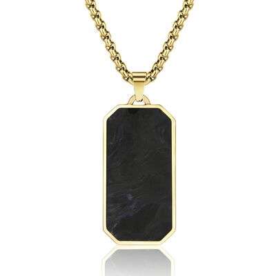 Prezzo buono Collare in acciaio inossidabile a croce rivestito in oro 14k in linea