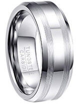 Buen precio Anillos de boda de carburo de tungsteno pulido para hombre, joyería de moda, 6 mm y 10 mm en línea