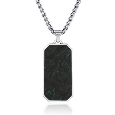 Good price Men's Carbon Fiber Jewelry Forged Carbon Fiber Chain Necklace Sandblasting online