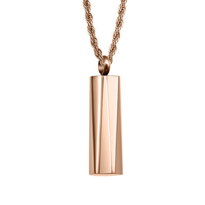 Bon prix Cadeau occasion Bar Cremation Urne Collier en acier inoxydable Collier croisé homme et femme en ligne