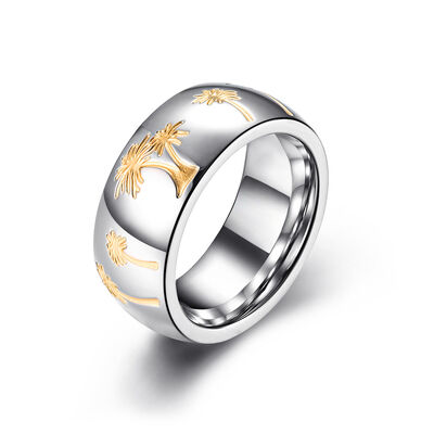 Guter Preis Minimalistischer Ring aus Edelstahl Schmuck Mode Klassiker Runder Verlobungsring Online