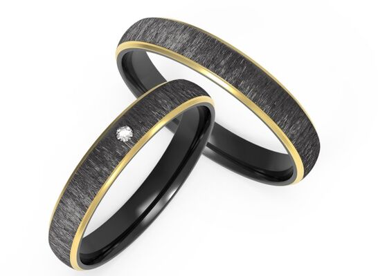 Bon prix Bague personnalisable en zirconium noir avec sertissage d'os de dinosaure en ligne