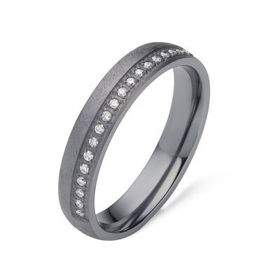 Bon prix Une bague romantique avec un ciel étoilé et des bagues de mariage en tantale pur avec du diamant en ligne